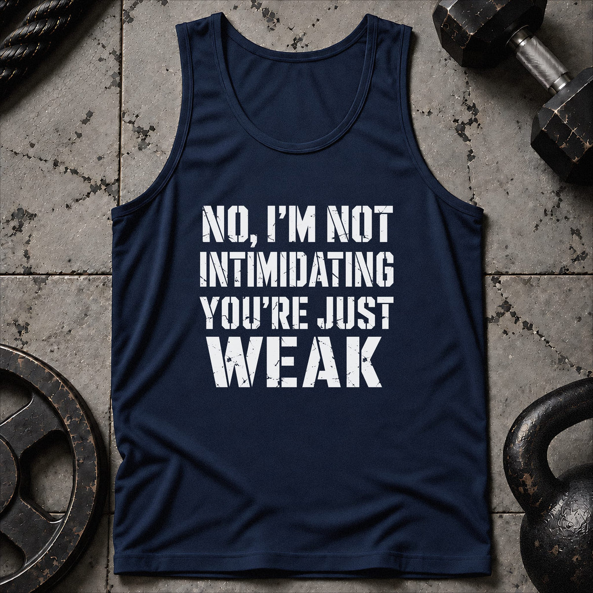 I'm Not Intimidating Unisex Tank