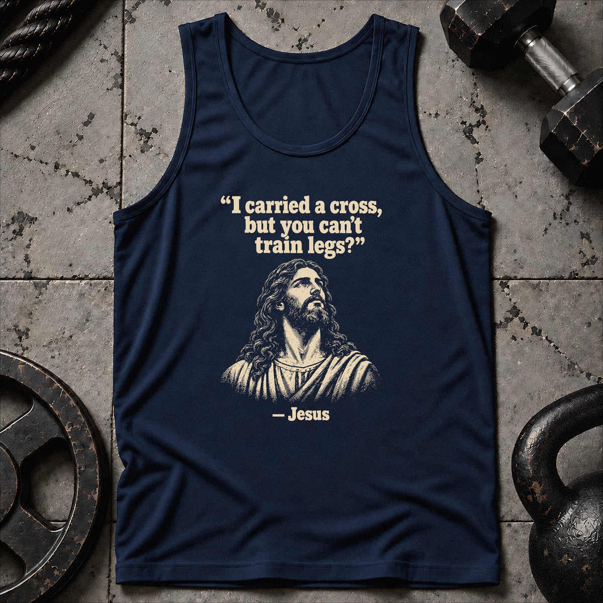 Jesus Never Skipped Unisex Tank