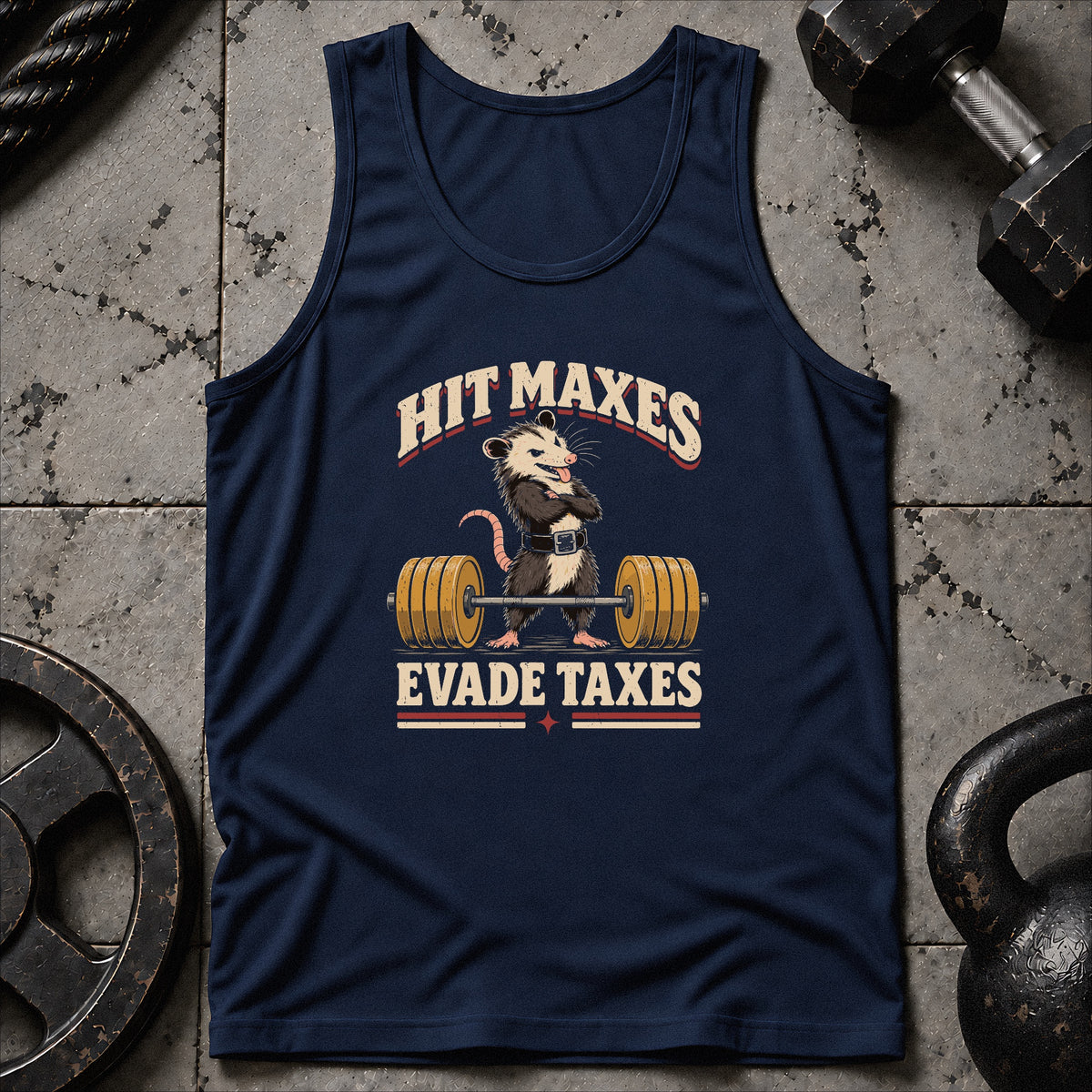 Hit Maxes Evade Taxes Unisex Tank