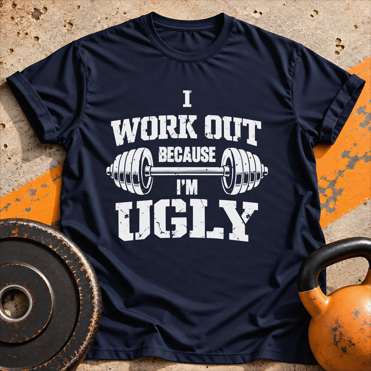 I Work Out Because T-shirt