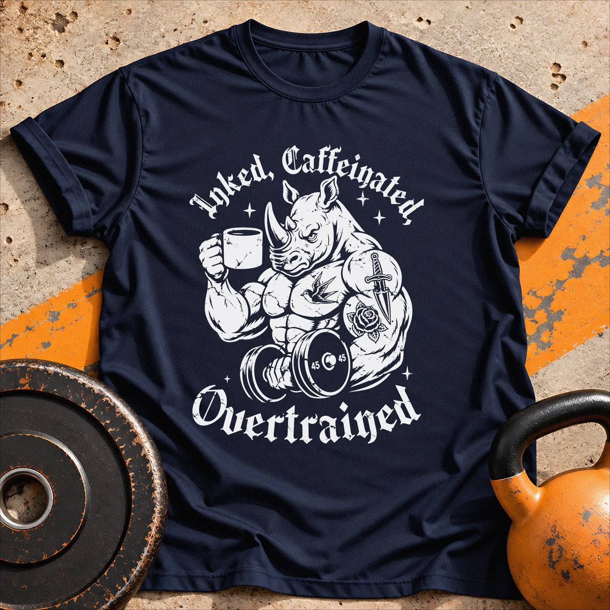 Inked, Caffeinated, Overtrained T-shirt