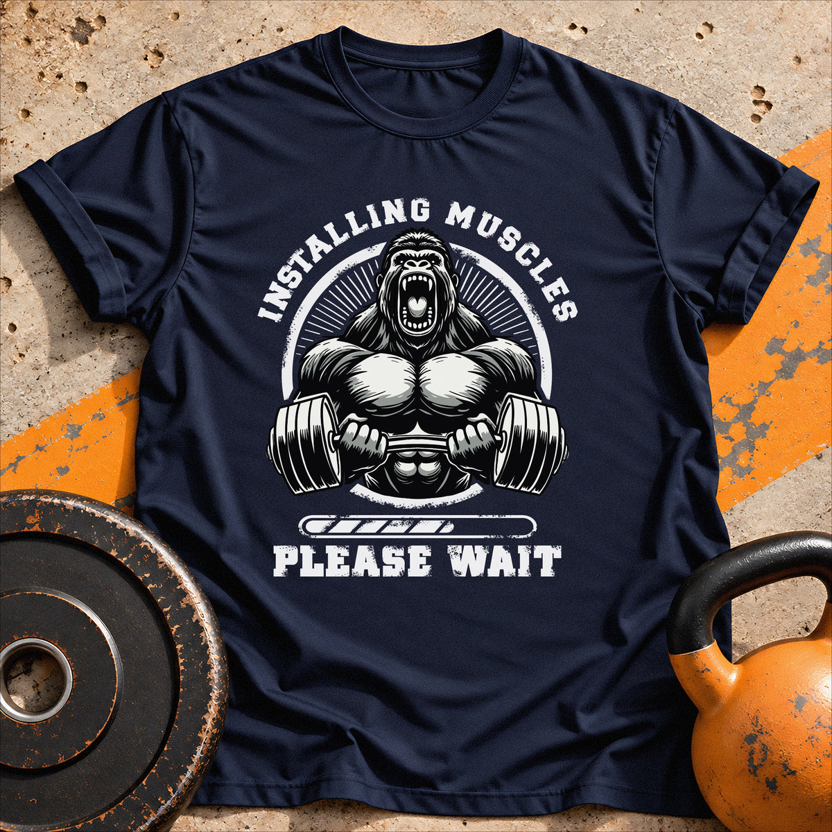 Installing Muscles Gorilla T-Shirt