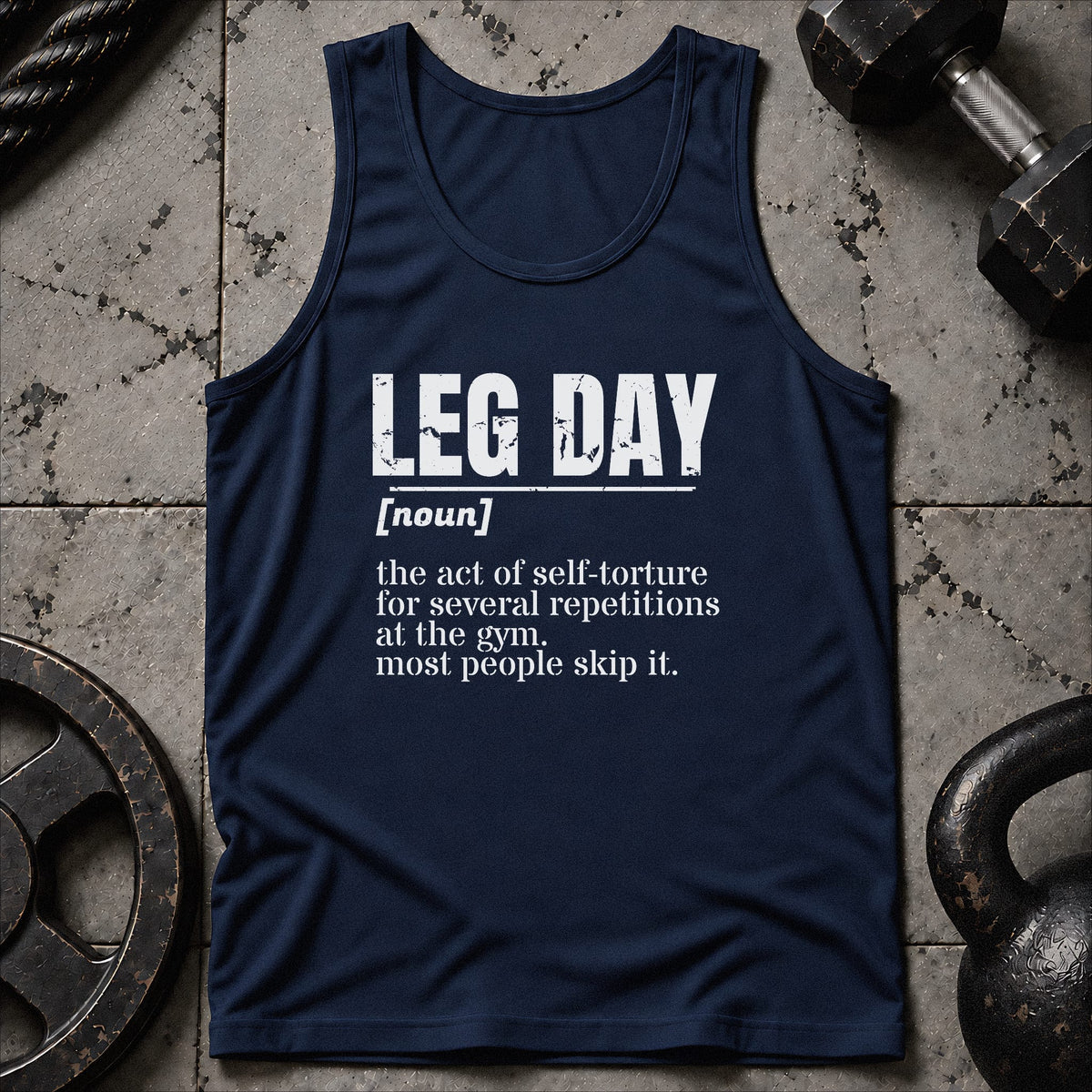 Leg Day Vocaboulary Unisex Tank