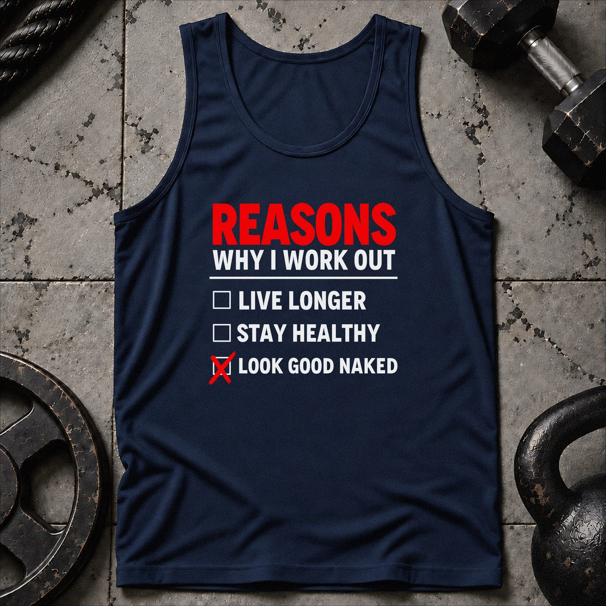 Reasons Why I Work Out Unisex Tank
