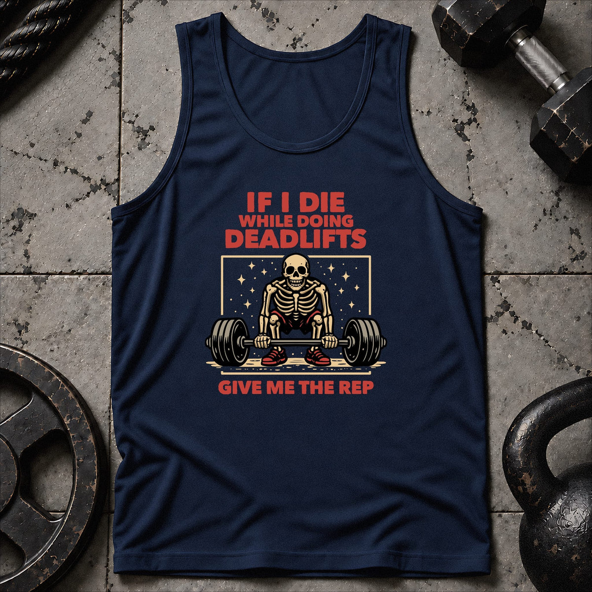 If I Die Deadlifting Unisex Tank