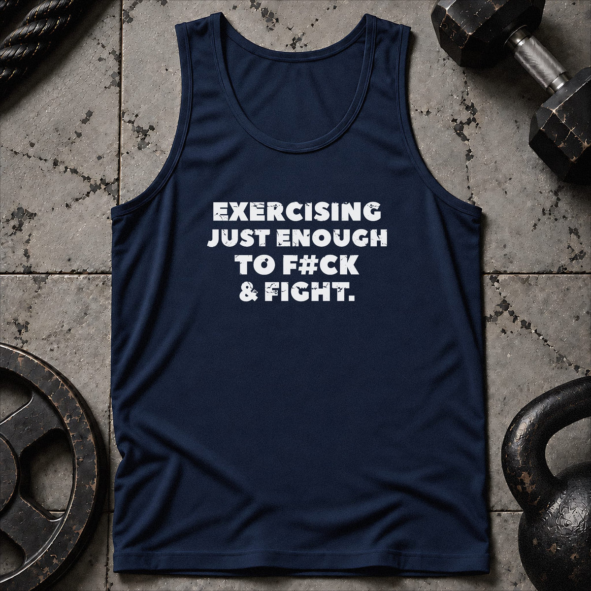 Exercising Just Enough Unisex Tank