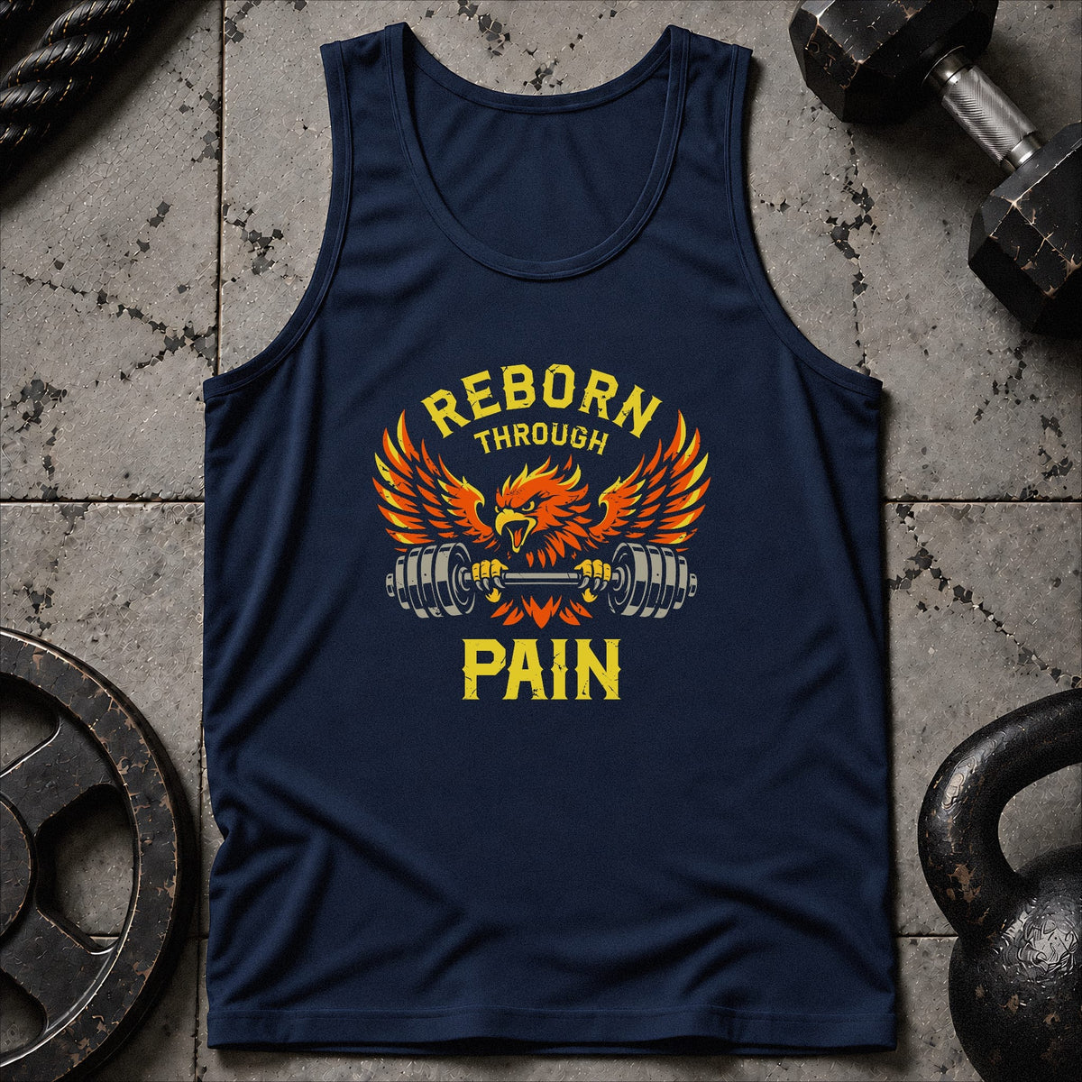 Reborn Through Pain Unisex Tank
