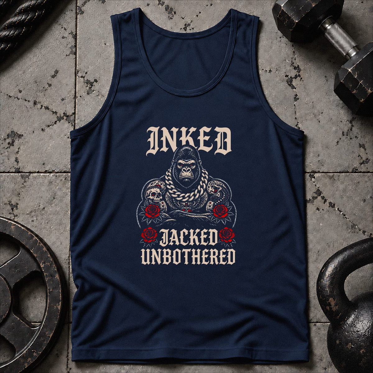 Inked Jacked Unbothered Unisex Tank