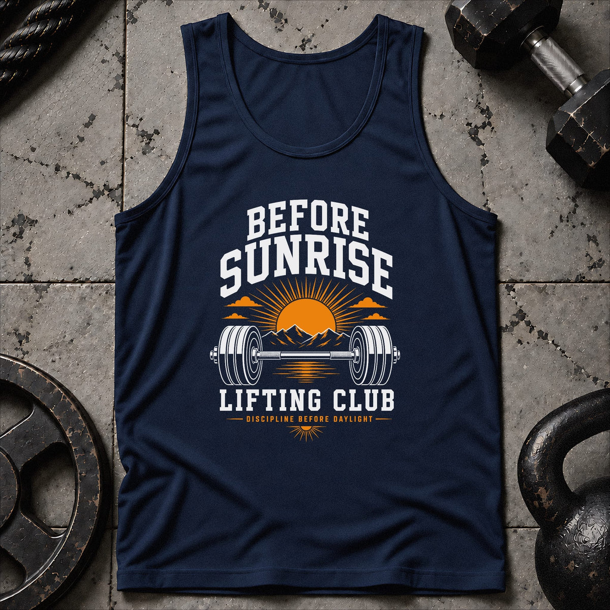 Before Sunrise Lifting Club Unisex Tank
