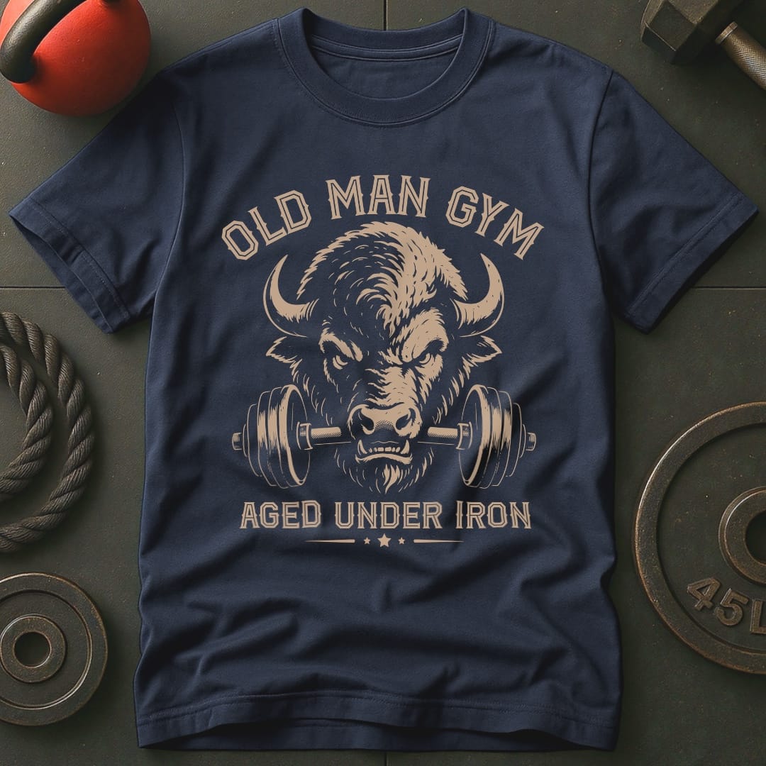 Old Man Gym Bison T-shirt