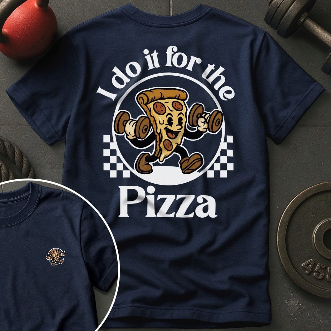 I Do It For The Pizza Retro T-Shirt
