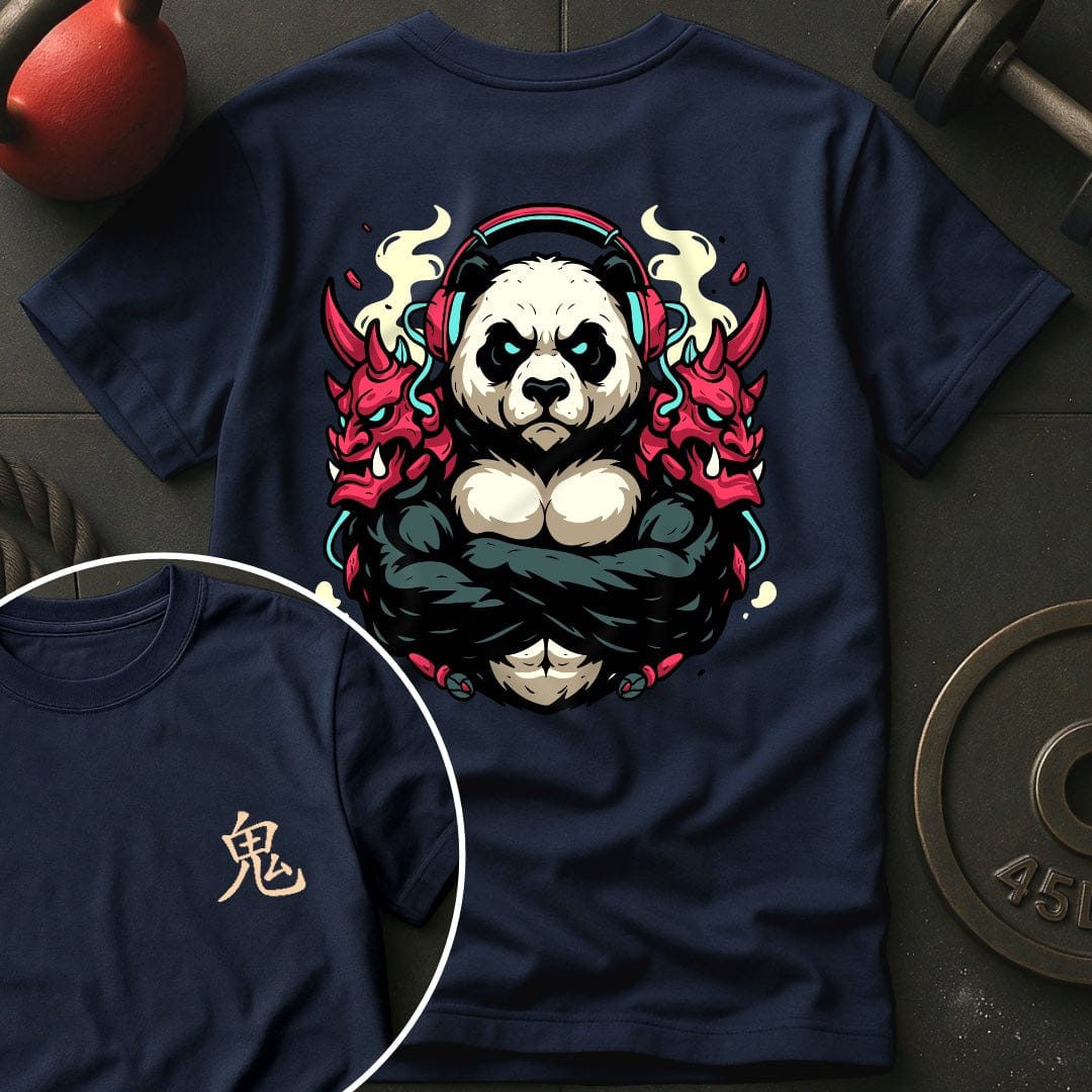 CyberPunk Oni Panda Gym T-Shirt