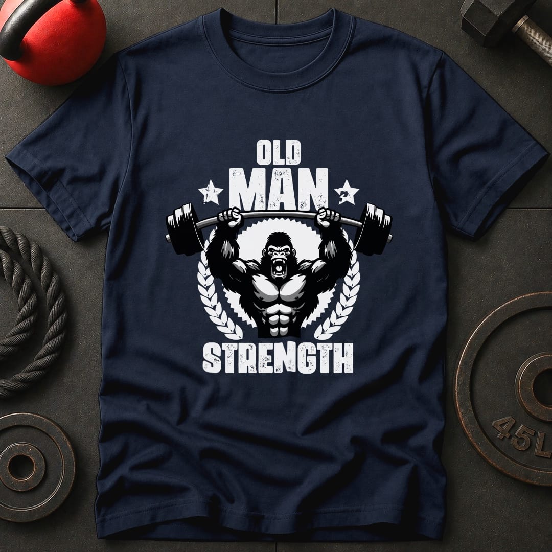 Old Man Strength Gorilla T-Shirt