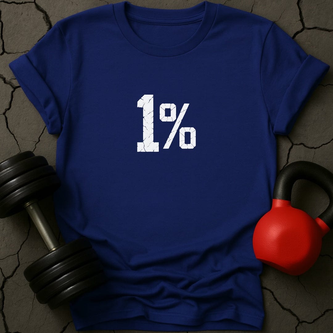 1 % Weightlifting Gym Lover T-Shirt