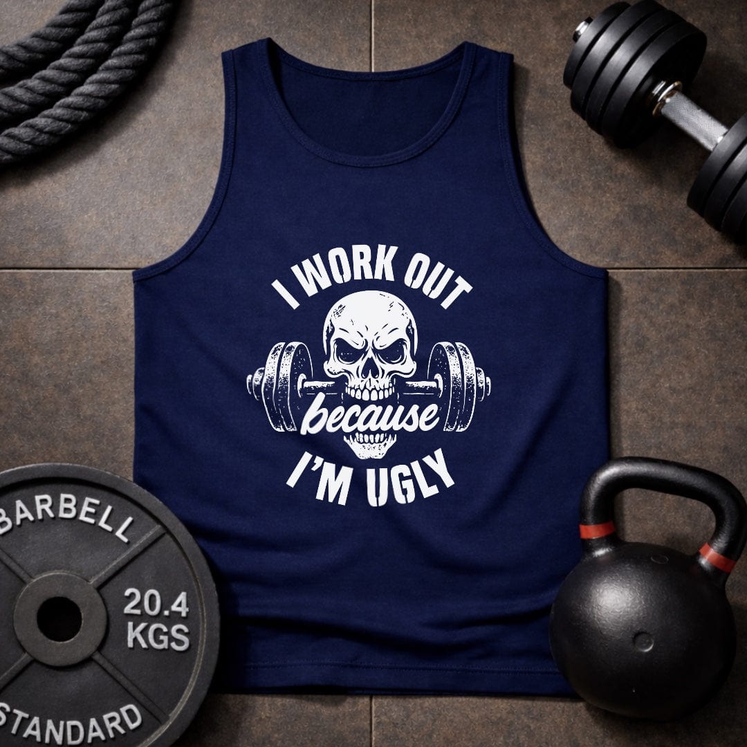 I Work Out Because Unisex Tank