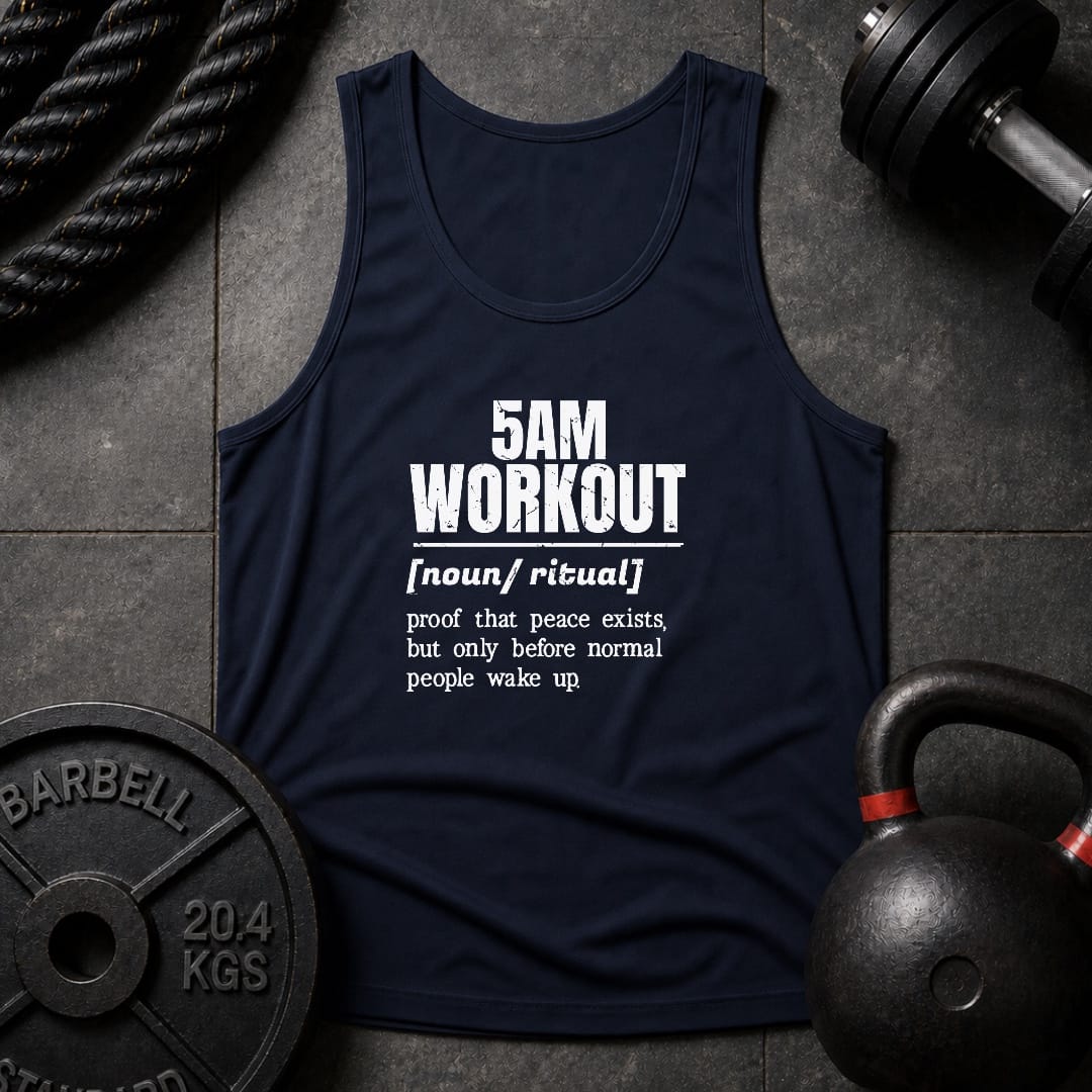 5AM Workout Vocabulary Unisex Tank