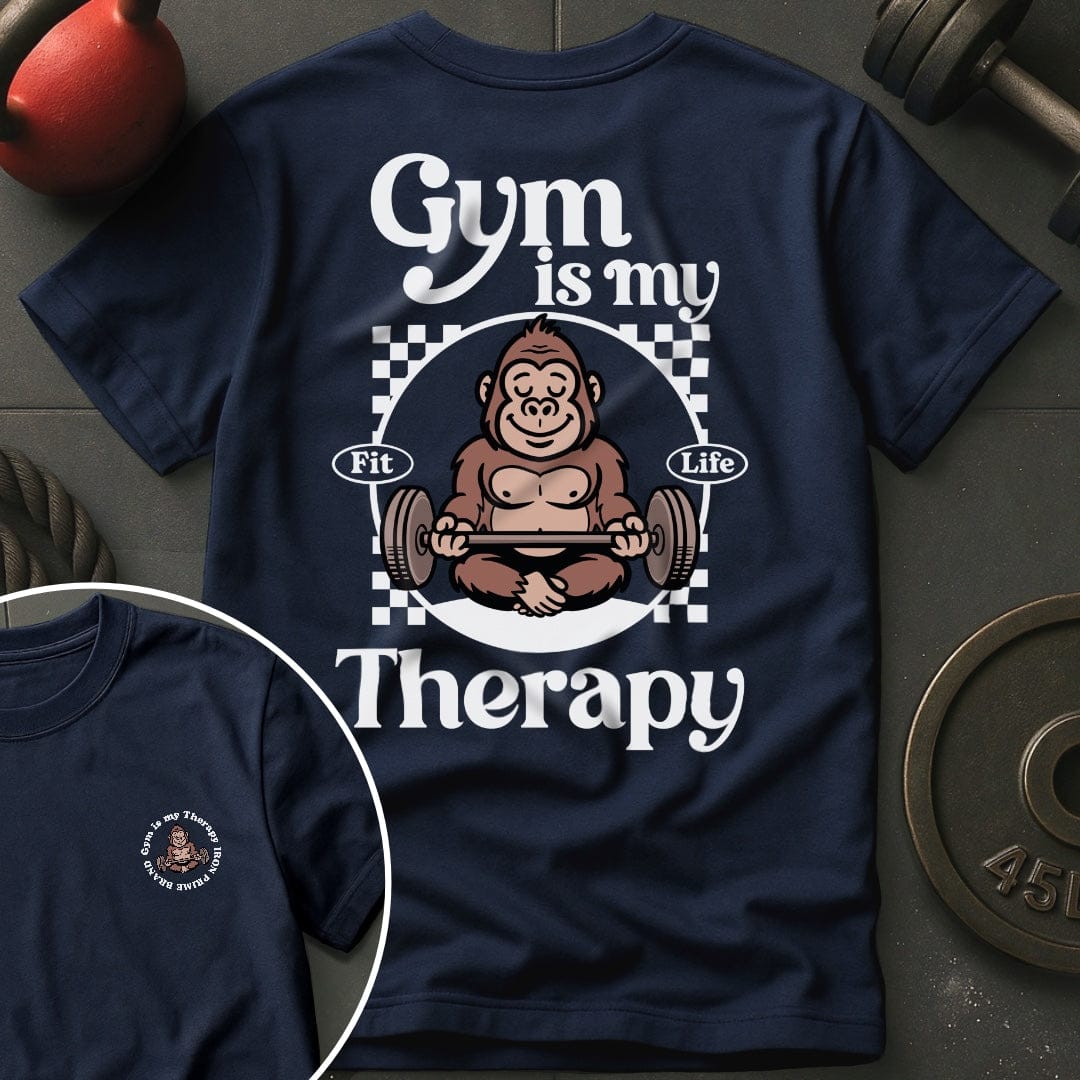 Gym Is My Therapy Gorilla T-Shirt