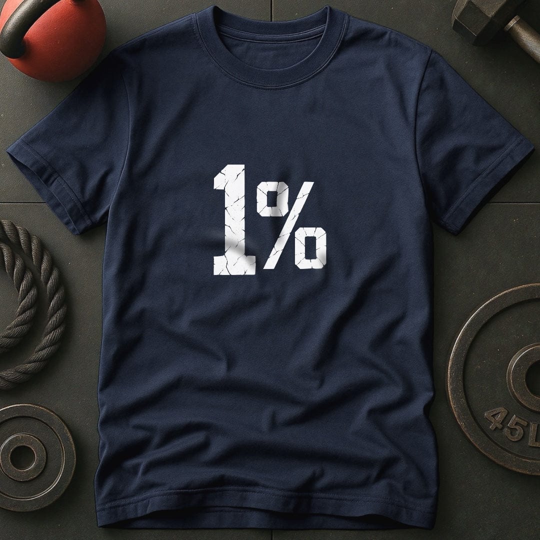 1 % Weightlifting Gym Lover T-Shirt