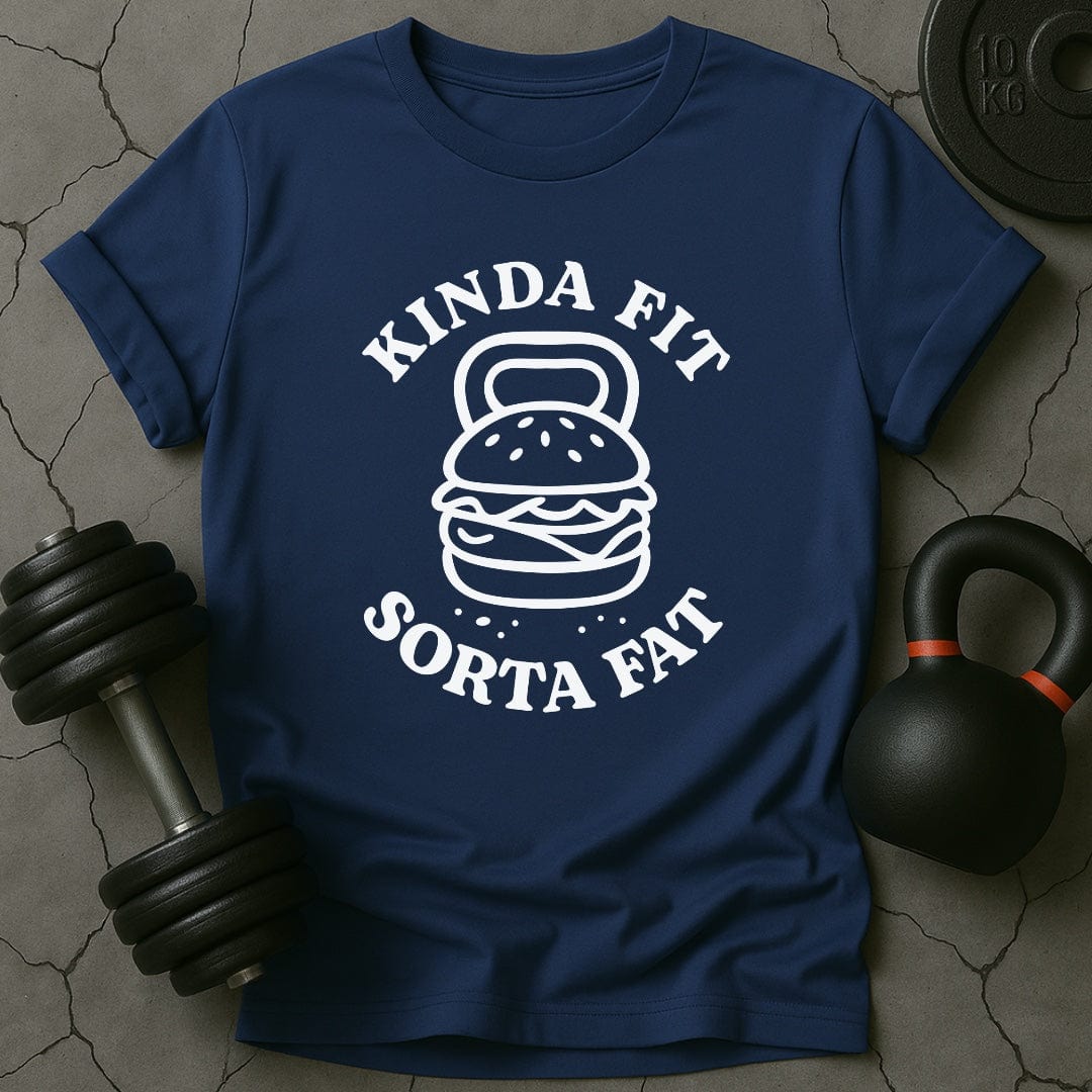 Kinda Fit Sorta Fat Hamburger Gym T-Shirt
