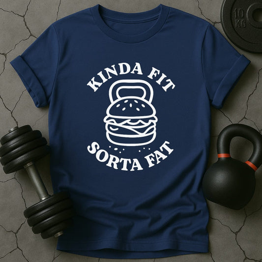 Kinda Fit Sorta Fat Hamburger Gym T-Shirt
