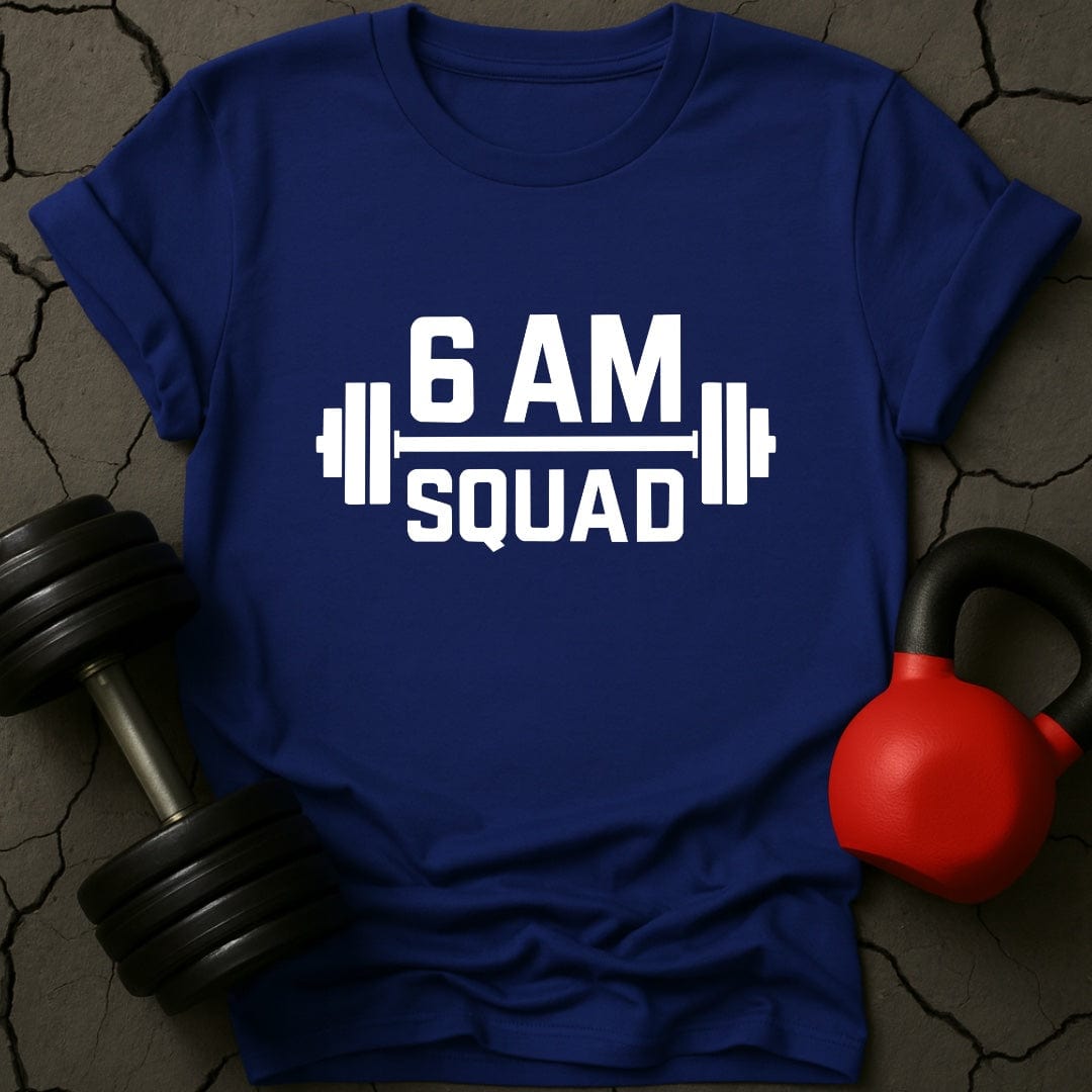 6 AM Squad Weightlifting Gym T-Shirt
