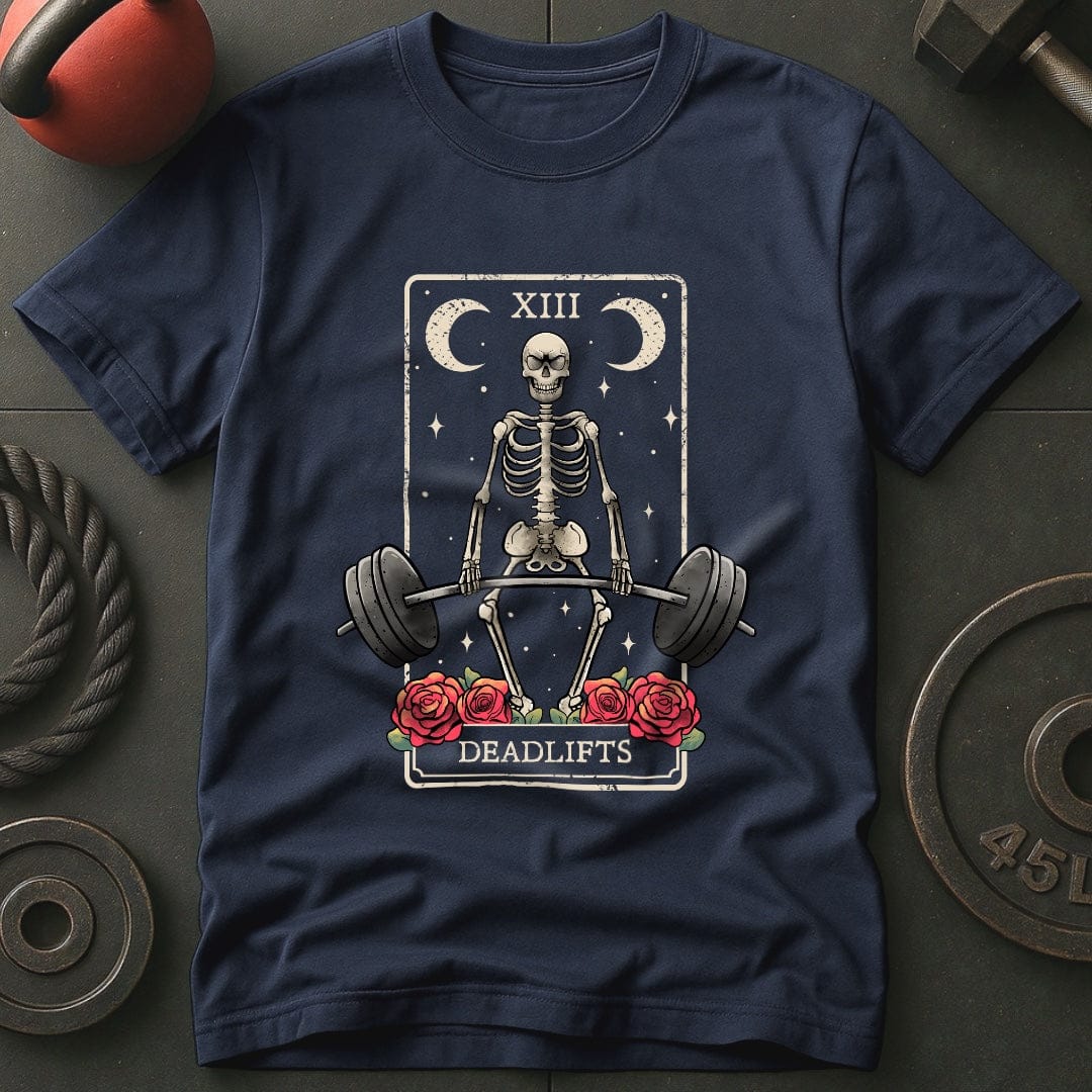 Deadlift Tarot Cards Skeleton T-Shirt