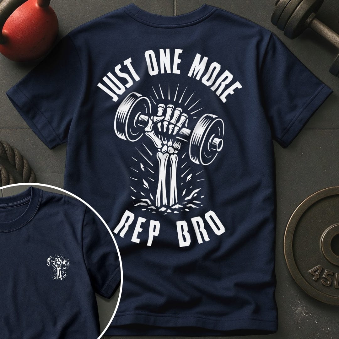 Just One More Rep Bro Skeleton T-Shirt