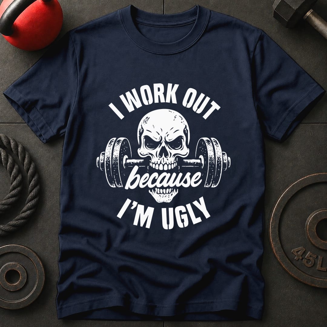 I Work Out Because T-shirt