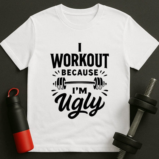 I Workout Because I'm Ugly T-Shirt