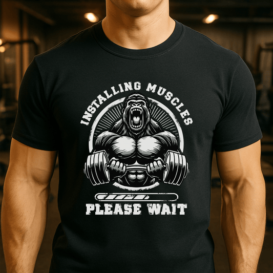 Installing Muscles Gorilla T-Shirt