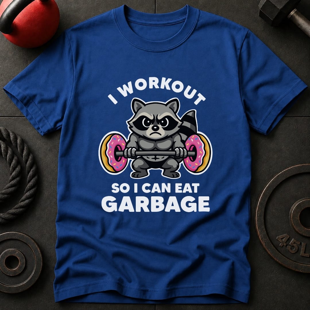 I Work out Raccoon T-Shirt