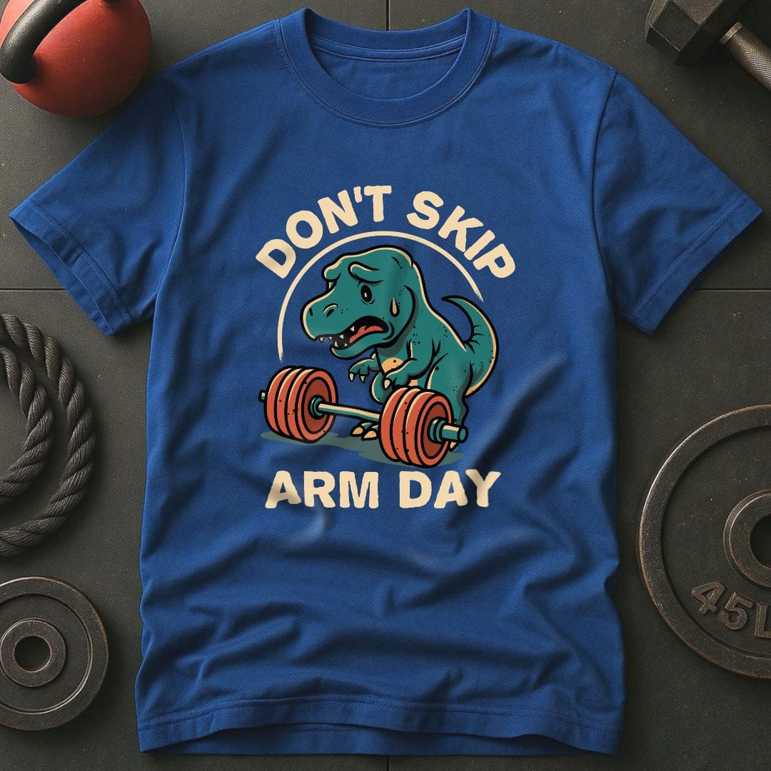 Don't Skip Arm Day T-Rex Gym T-Shirt