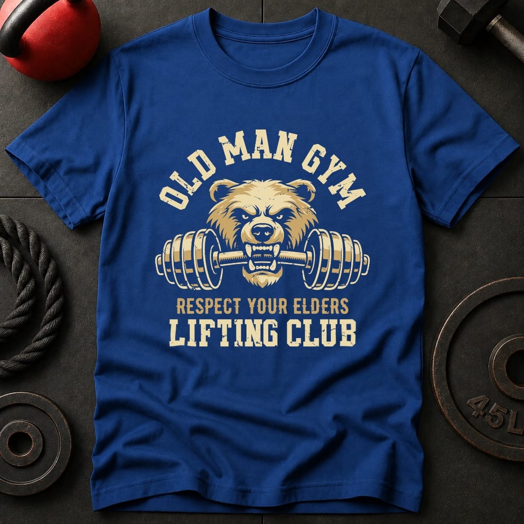 Old Man Gym Bear T-shirt