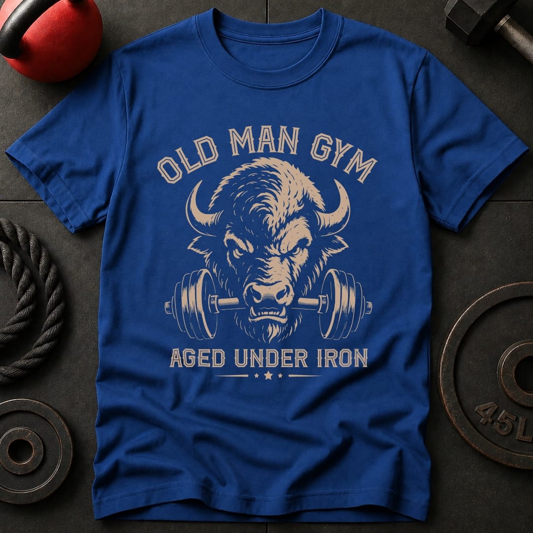Old Man Gym Bison T-shirt