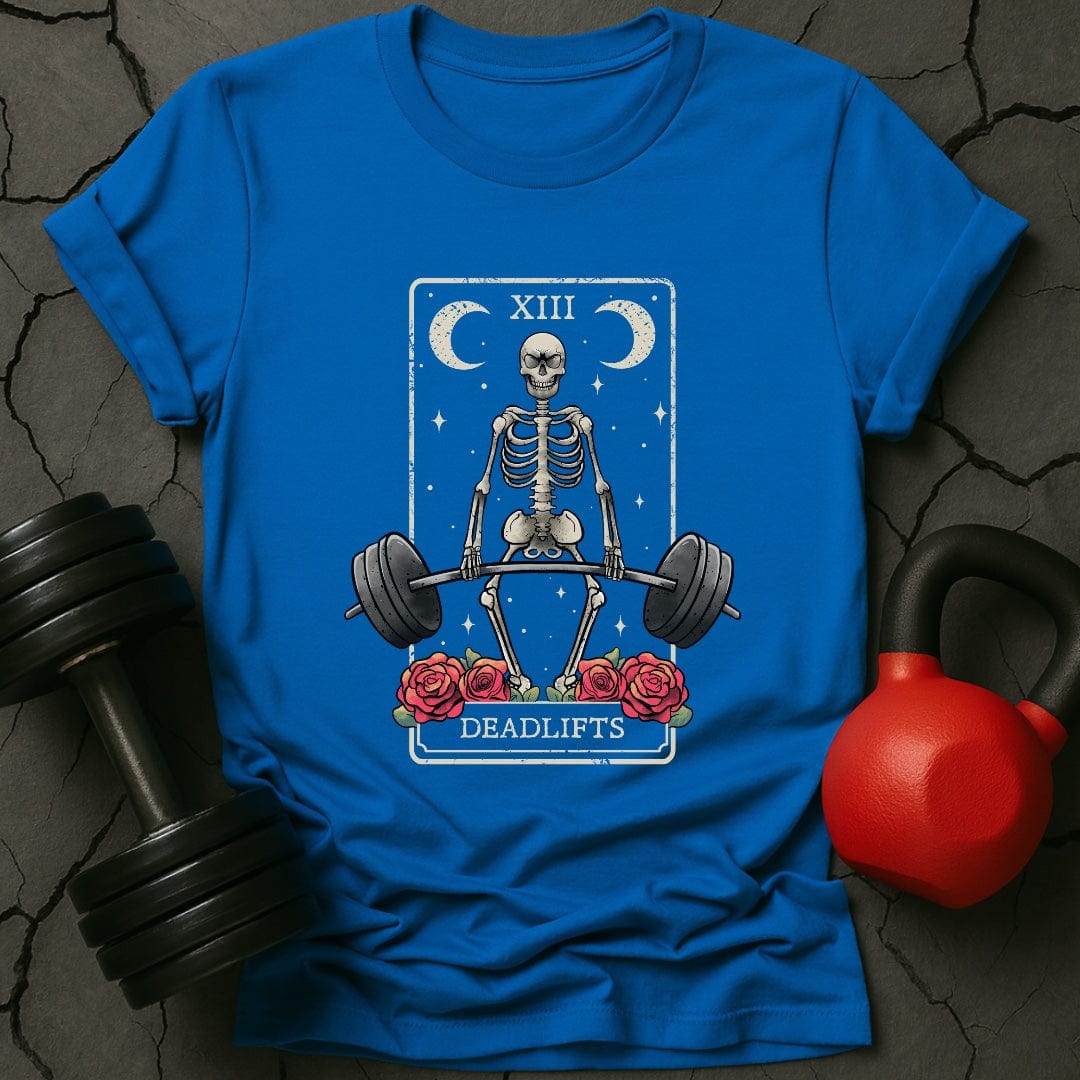Deadlift Tarot Cards Skeleton T-Shirt