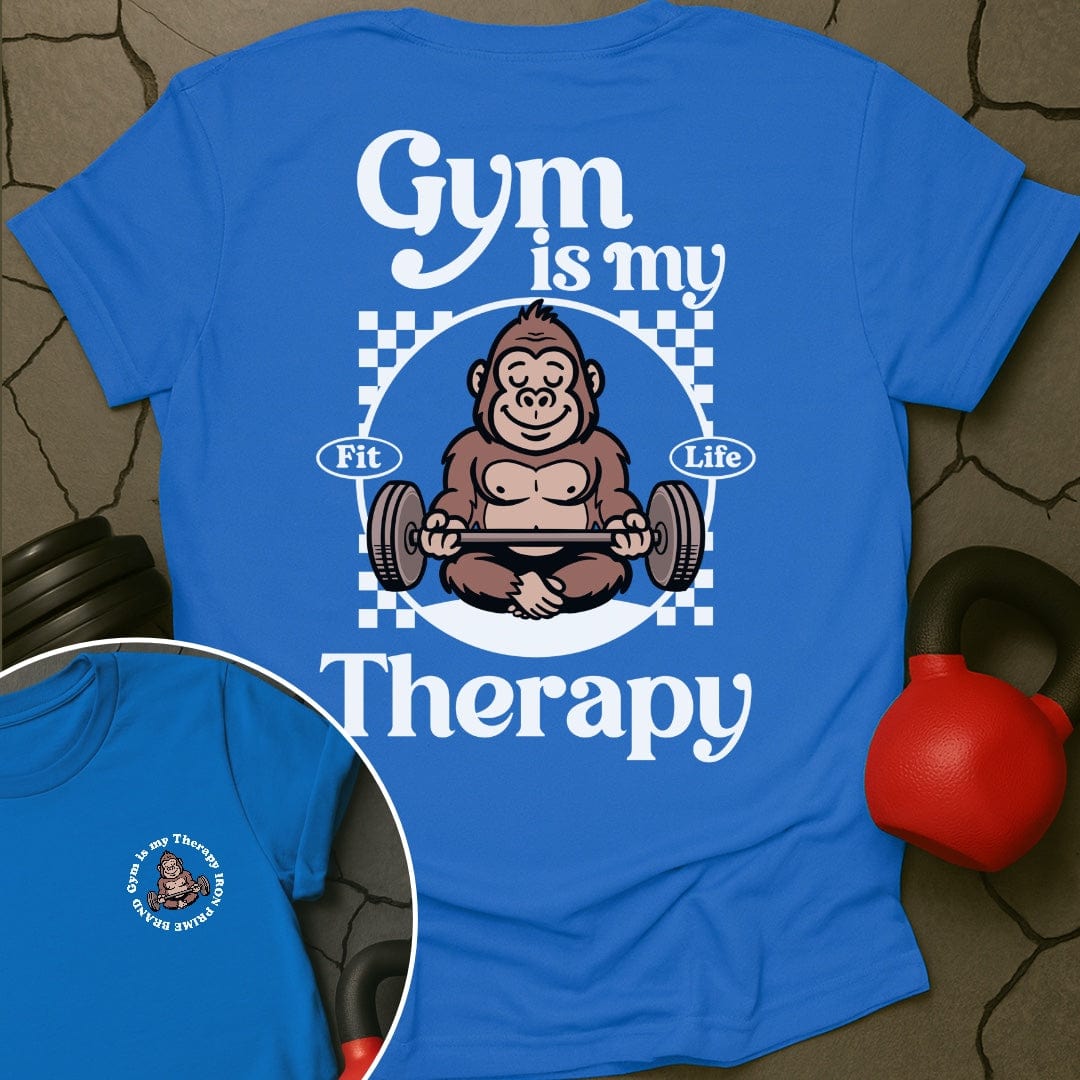 Gym Is My Therapy Gorilla T-Shirt