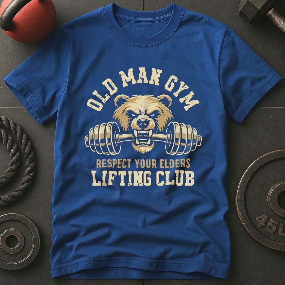 Old Man Gym Bear T-shirt