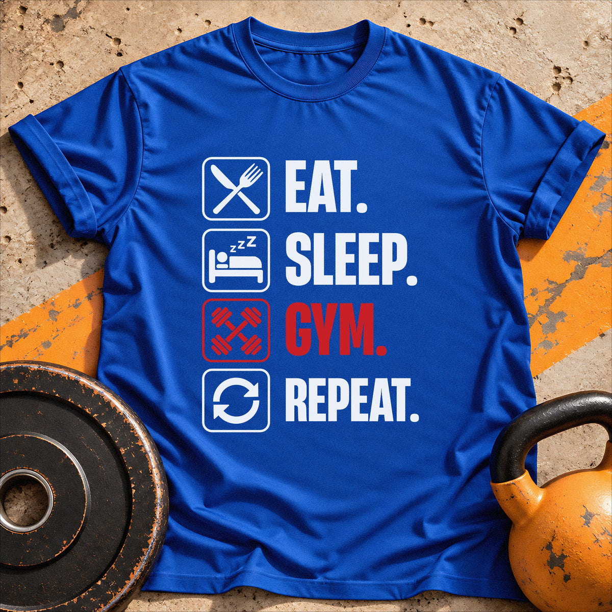Eat Sleep Gym Repeat T-Shirt