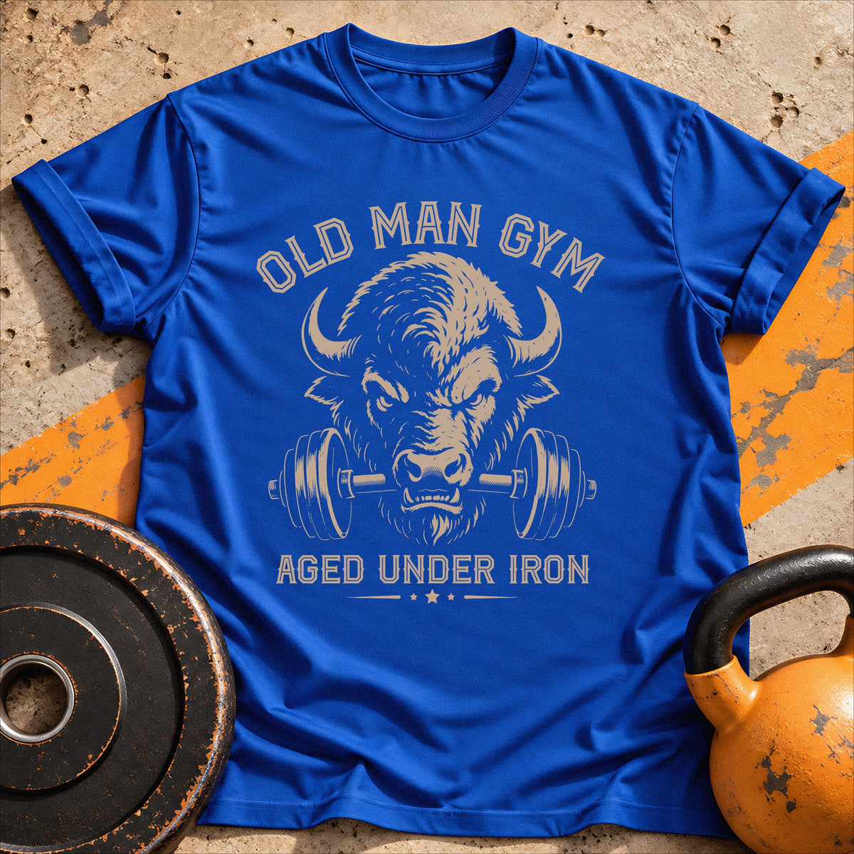 Old Man Gym Bison T-shirt
