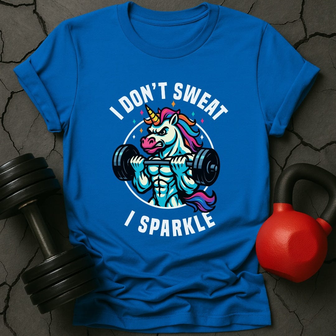 I Don't Sweat I Sparkle Unicorn T-Shirt