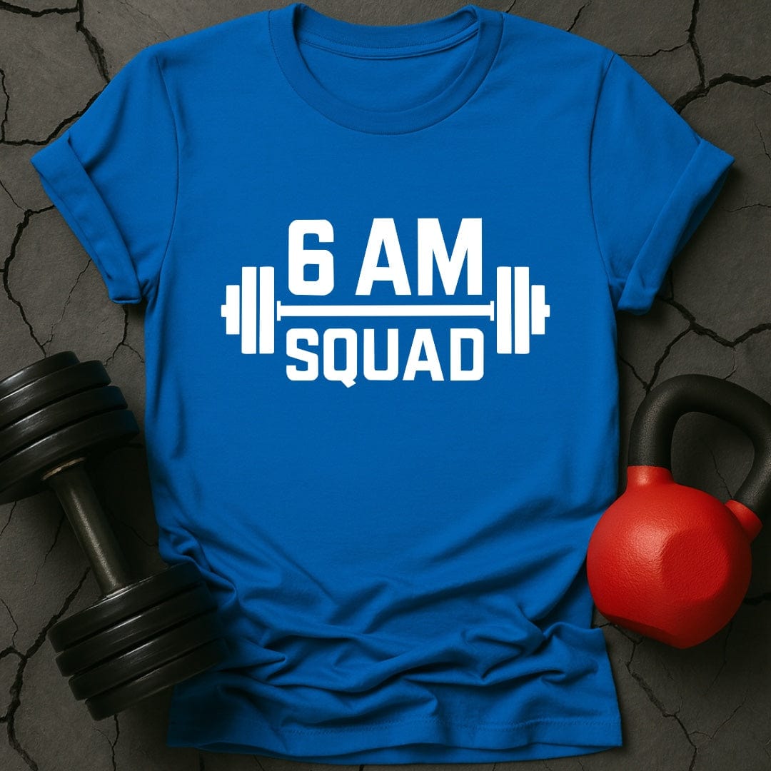 6 AM Squad Weightlifting Gym T-Shirt