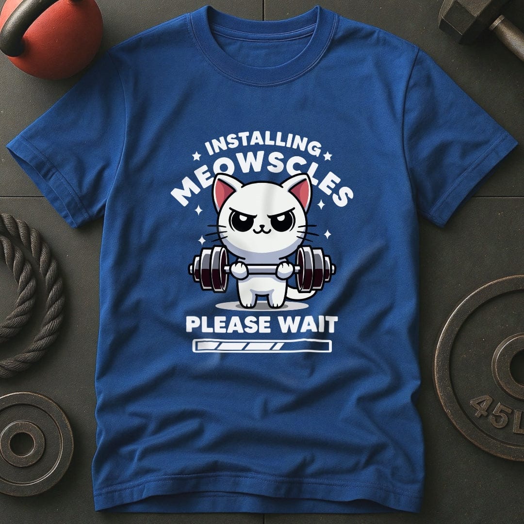 Installing Meowscles Please Wait T-Shirt
