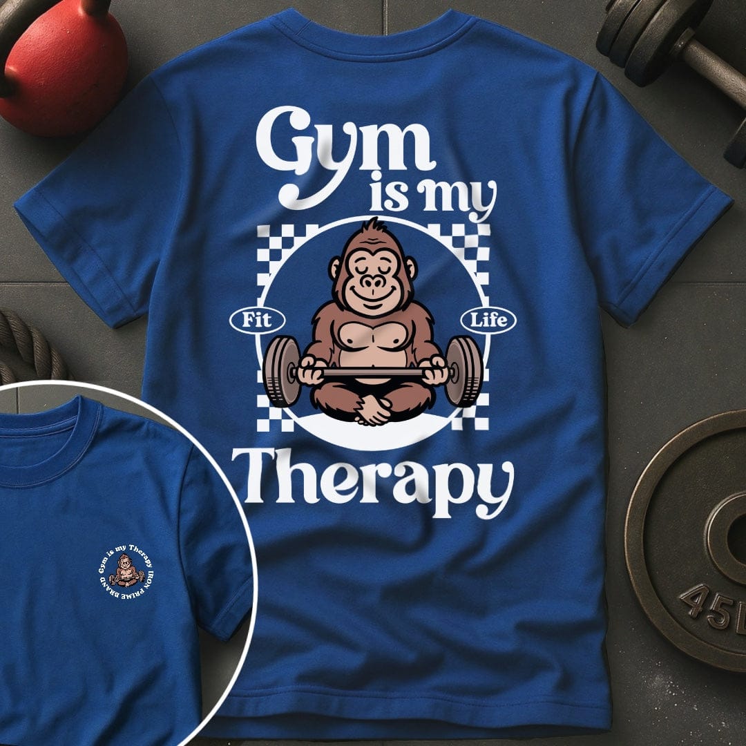 Gym Is My Therapy Gorilla T-Shirt