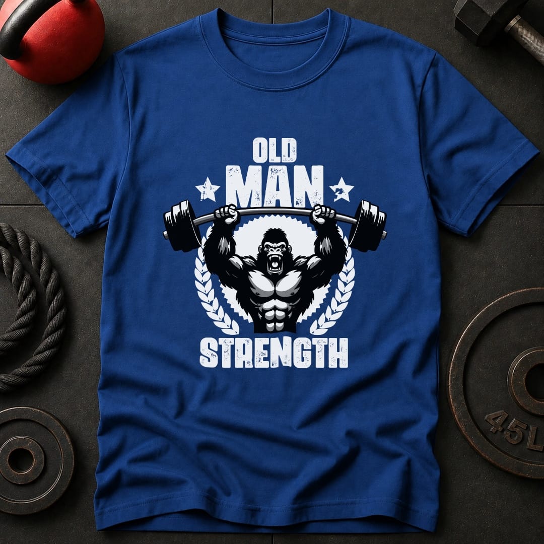 Old Man Strength Gorilla T-Shirt
