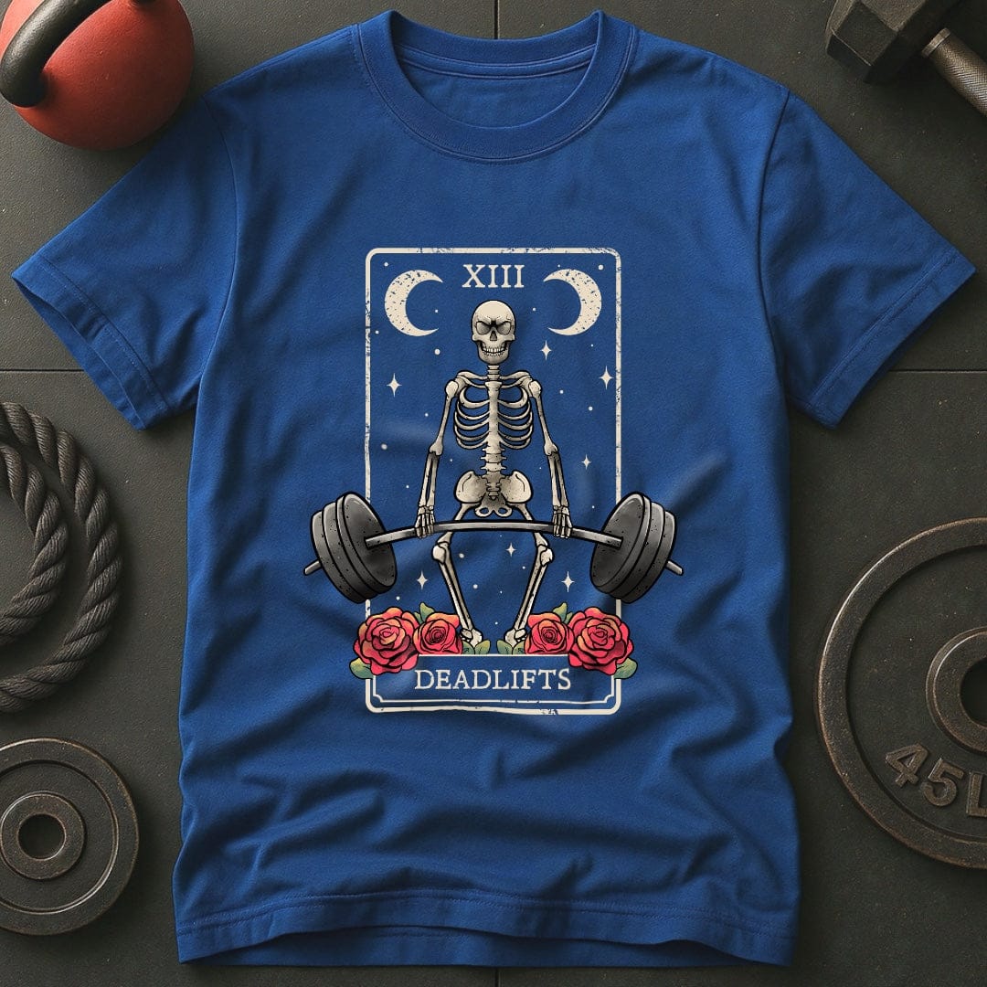 Deadlift Tarot Cards Skeleton T-Shirt