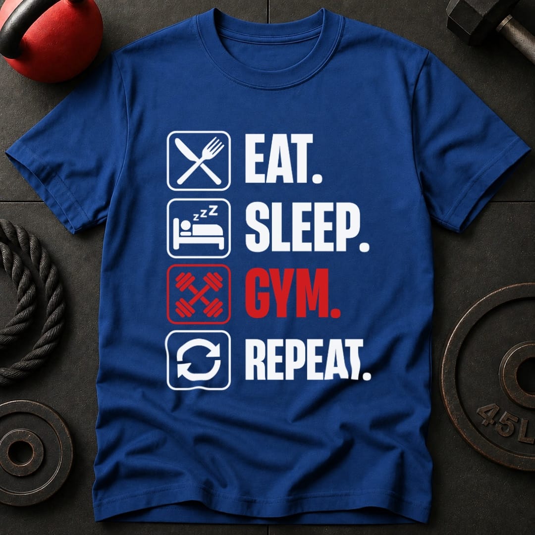 Eat Sleep Gym Repeat T-Shirt