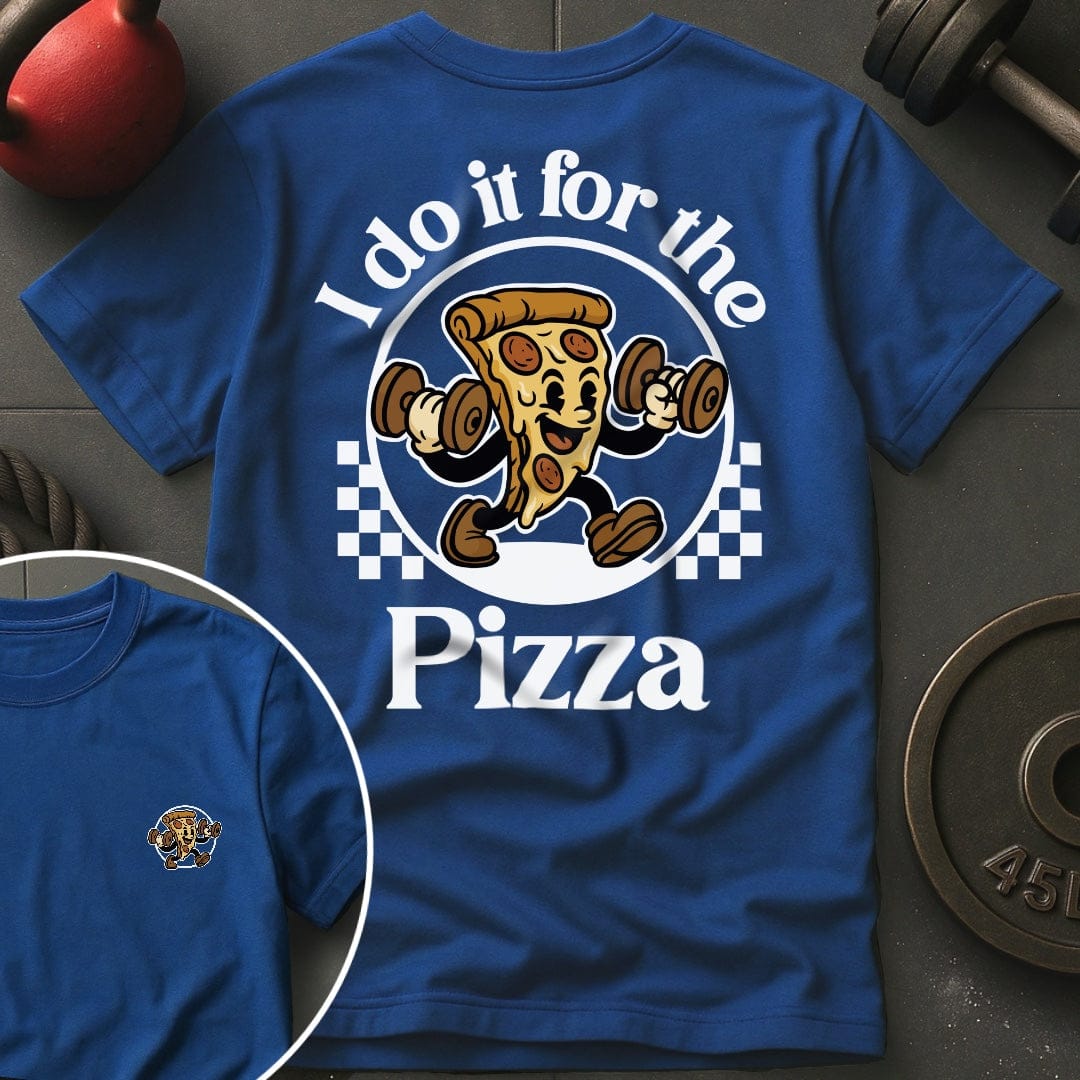 I Do It For The Pizza Retro T-Shirt
