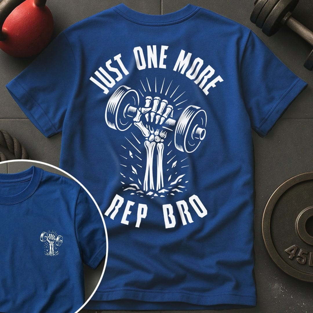 Just One More Rep Bro Skeleton T-Shirt