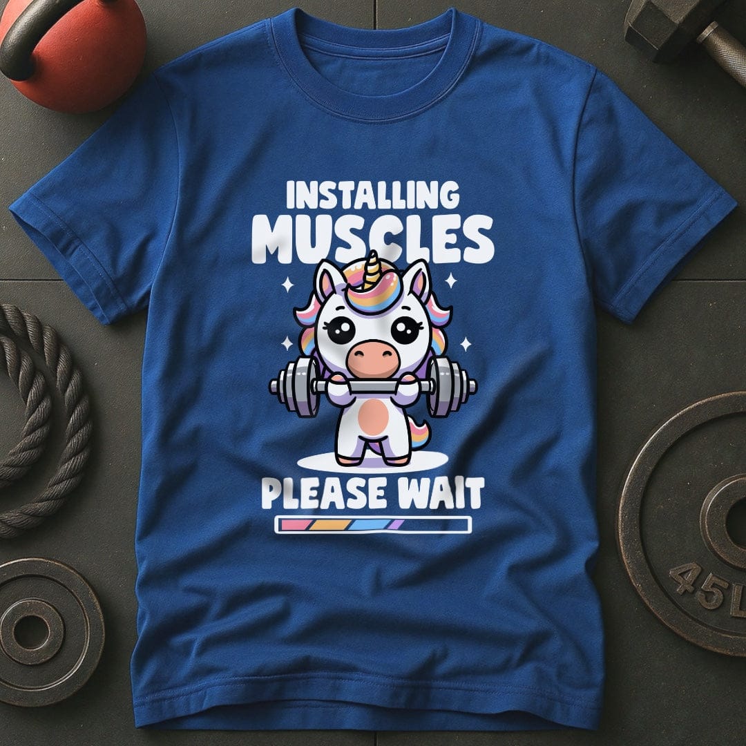 Installing Muscles Unicorn T-Shirt
