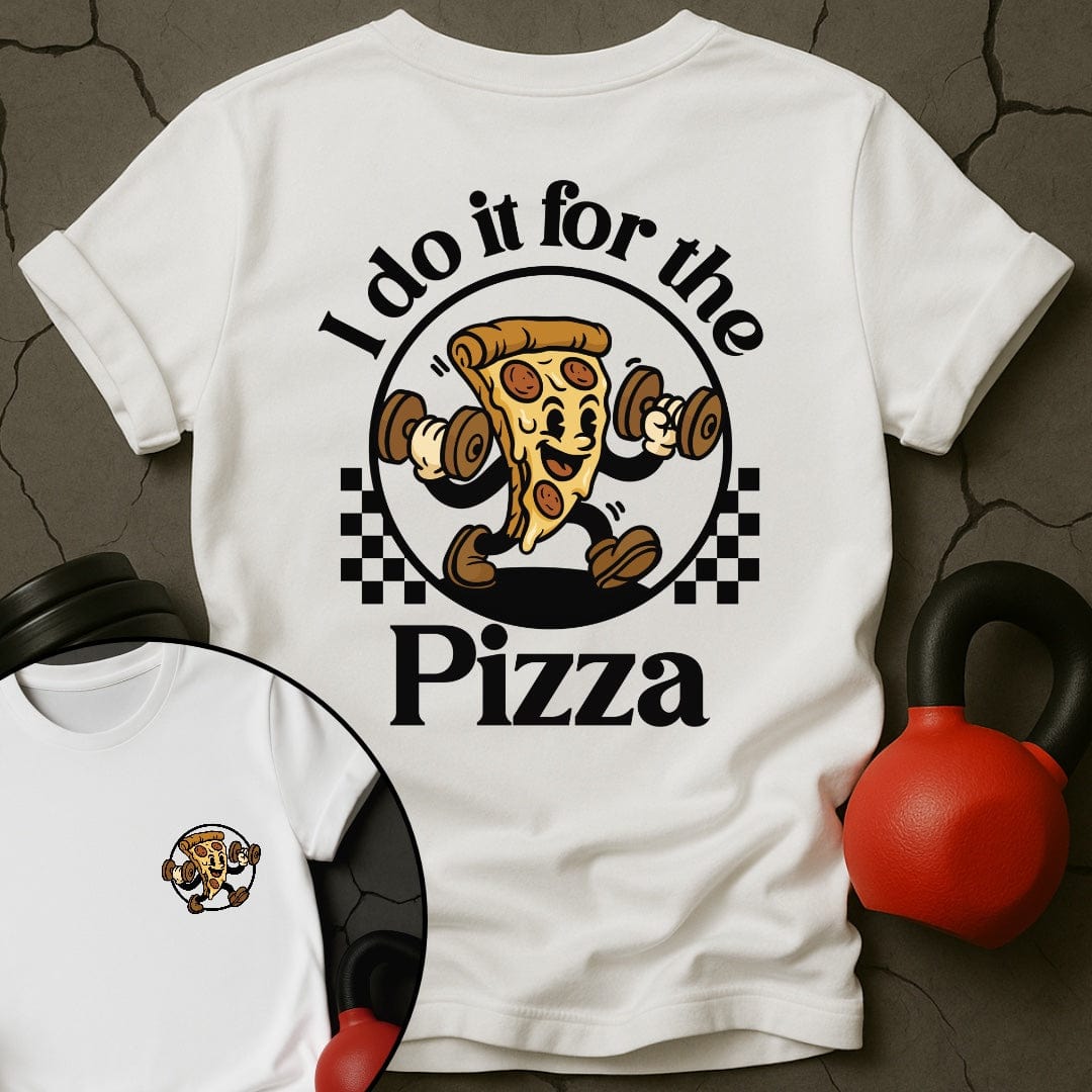 I Do It For The Pizza Retro T-Shirt